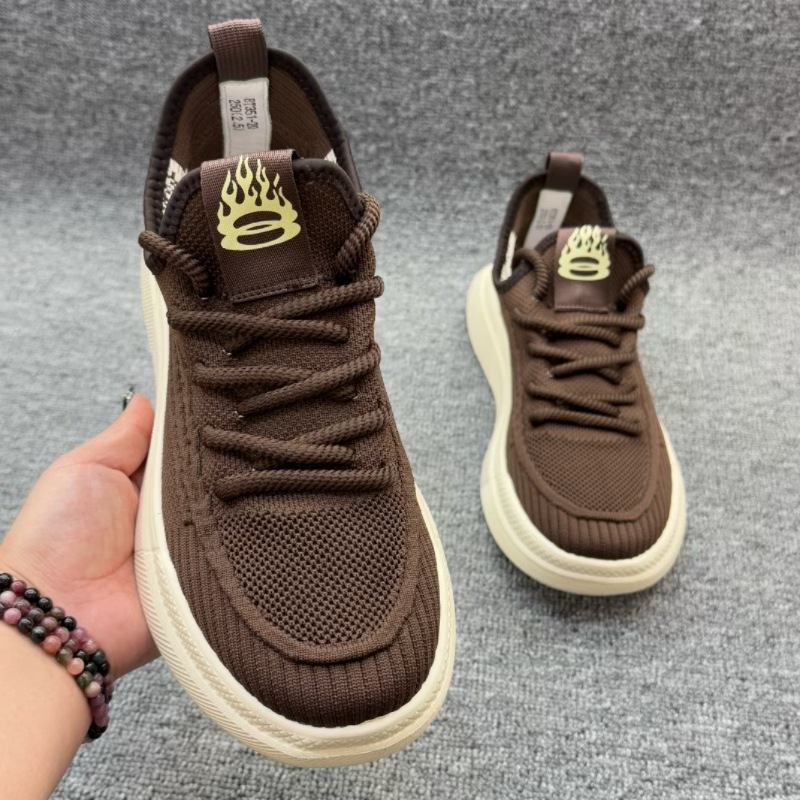 Unisex prozračne casual tenisice s gornjim dijelom od tkanine i umjetne kože, ultralako, đon od gume 3-5 cm, vezanje šnure, nizak profil