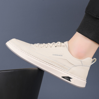 Fűző nélküli sport- és üzleti casual tornacipő, kerek orr, Super Fiber felsőrész, gumírozott talp