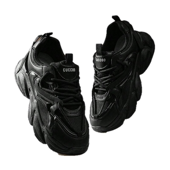 Dad Shoes – Korejski stil, debeli potplat, povećanje visine, prozračni gornji dio PU+mreža, gumeni potplat injekcijski oblikovan