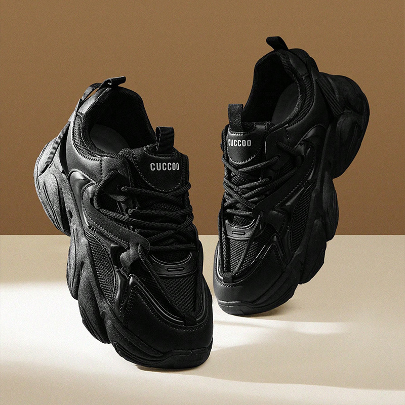 Dad Shoes – Korejski stil, debeli potplat, povećanje visine, prozračni gornji dio PU+mreža, gumeni potplat injekcijski oblikovan