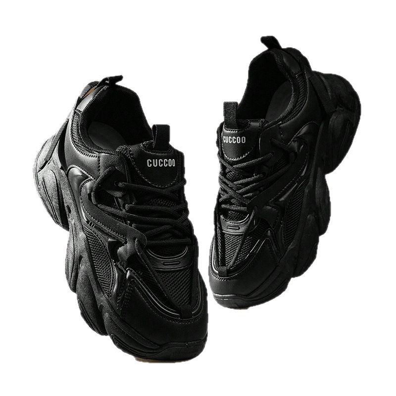 Dad Shoes – Korejski stil, debeli potplat, povećanje visine, prozračni gornji dio PU+mreža, gumeni potplat injekcijski oblikovan