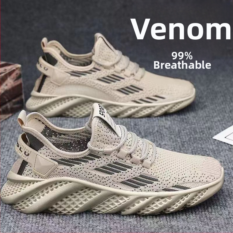 Pánske Flyknit sieťové športové tenisky, priedušné a ľahké, šnúrkové zapínanie, textilná stielka, plastová podrážka
