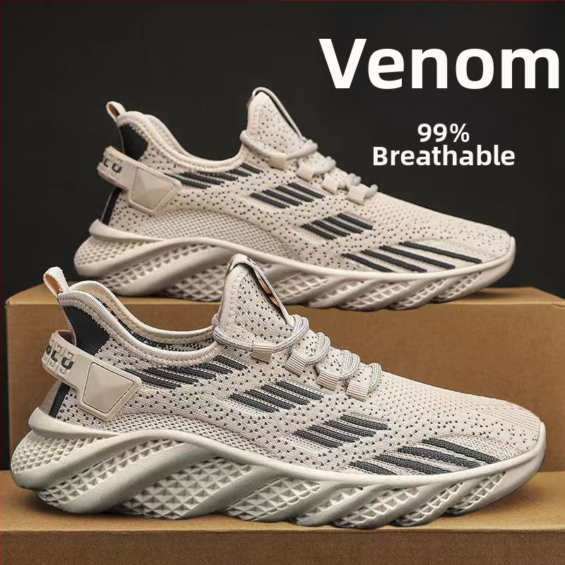 Pánske Flyknit sieťové športové tenisky, priedušné a ľahké, šnúrkové zapínanie, textilná stielka, plastová podrážka