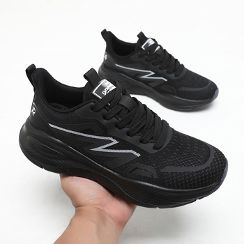 Pantofi sport casual pentru bărbați, cu partea superioară din plasă, branț EVA, talpă injectată, închidere cu șireturi, design cu gleznă joasă