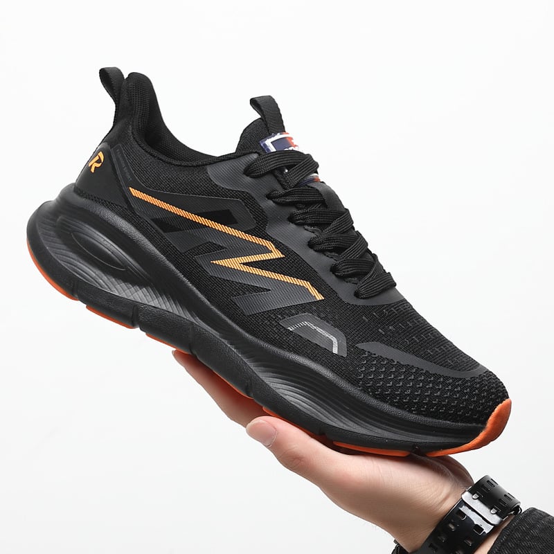 Pantofi sport casual pentru bărbați, cu partea superioară din plasă, branț EVA, talpă injectată, închidere cu șireturi, design cu gleznă joasă