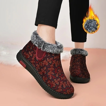 Unisex zimske pamučne cipele s flis podstavom, tople i protuklizne, PU Goodyear potplat, niska potpetica 1–3 cm