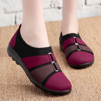 Ženske platnene cipele u stilu Starog Pekinga, slip-on, prozračne, platnasti gornji dio, PU potplat, okrugla špička
