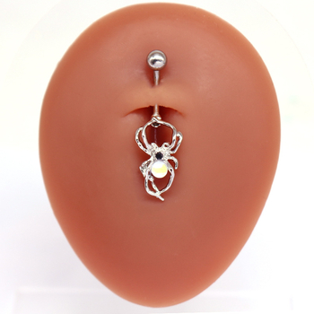 Prsten za pupak srcolikog oblika | Cinkov legura | Retro stil, unisex | Tip: pupni prsten | Neovisno pakiranje