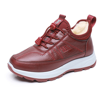 Zimske unisex čizme s flisom, lagana PU potplat, vezanje sprijeda, niski kroj, okrugli vrh