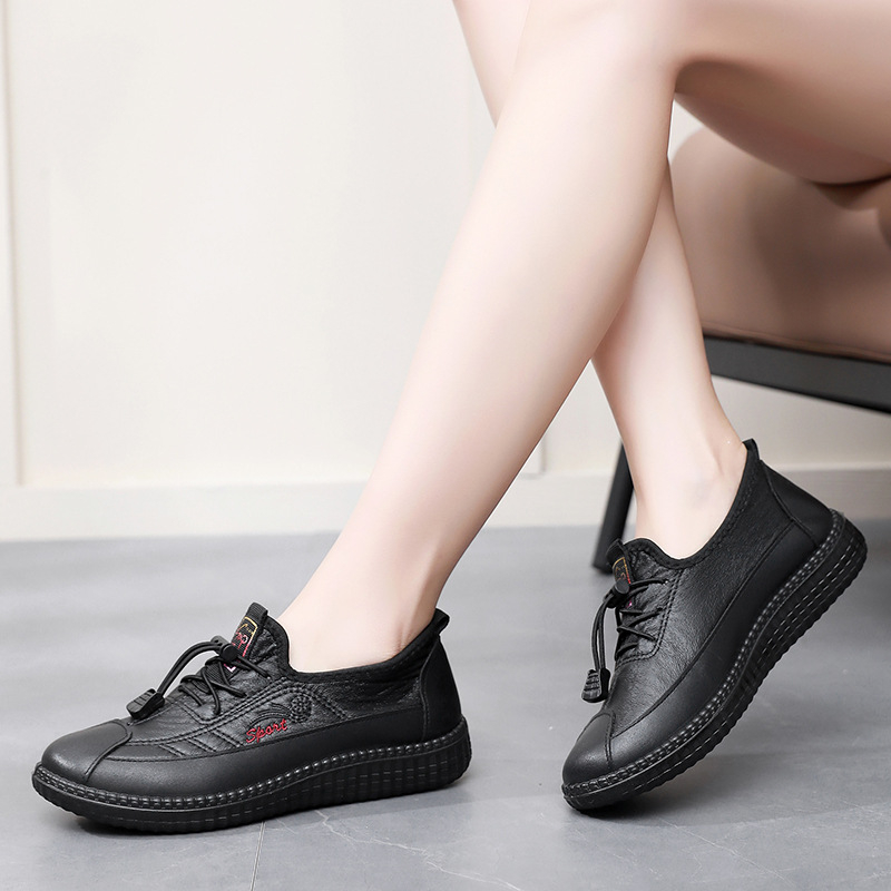 Ženske slip-on cipele za svakodnevnu upotrebu, okrugli vrh, cvjetni uzorak, gornji dio od sintetičke kože, PU potplat