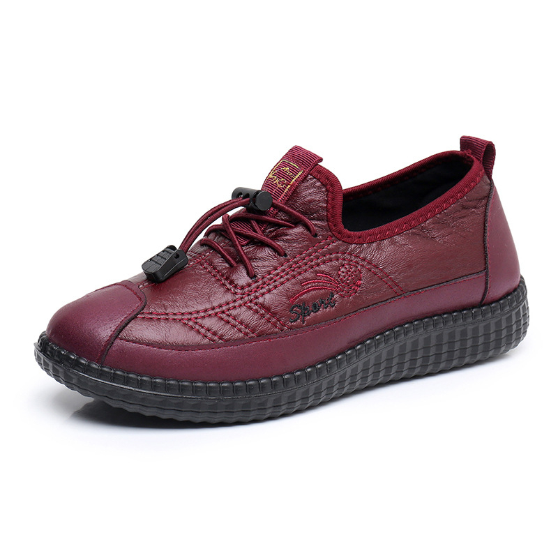 Ženske slip-on cipele za svakodnevnu upotrebu, okrugli vrh, cvjetni uzorak, gornji dio od sintetičke kože, PU potplat
