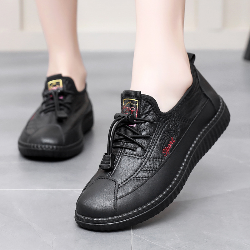 Ženske slip-on cipele za svakodnevnu upotrebu, okrugli vrh, cvjetni uzorak, gornji dio od sintetičke kože, PU potplat