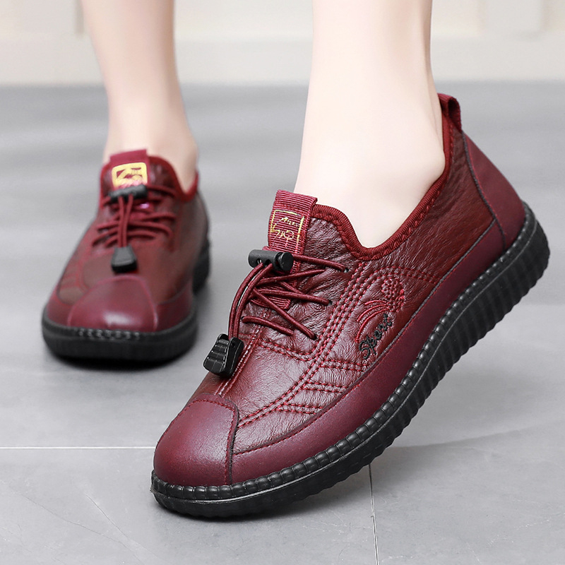 Ženske slip-on cipele za svakodnevnu upotrebu, okrugli vrh, cvjetni uzorak, gornji dio od sintetičke kože, PU potplat