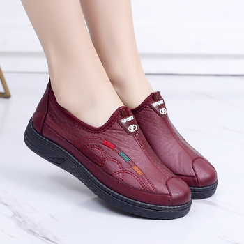 Ženske slip-on casual tenisice za svakodnevno nošenje, prozračne, protuklizne, niski gornji dio, okrugli vrh, gornji dio od sintetičke kože, potplat od teletine, podstava od tkanine