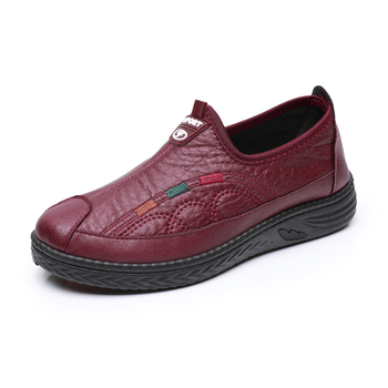 Ženske slip-on casual tenisice za svakodnevno nošenje, prozračne, protuklizne, niski gornji dio, okrugli vrh, gornji dio od sintetičke kože, potplat od teletine, podstava od tkanine