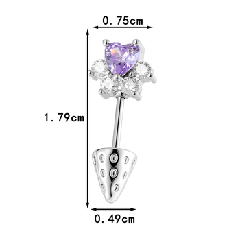 Hensen ausu kaula nagla — kaķa ķepas forma, koniskais dizains, metāls, elektroplatinga pārklājums