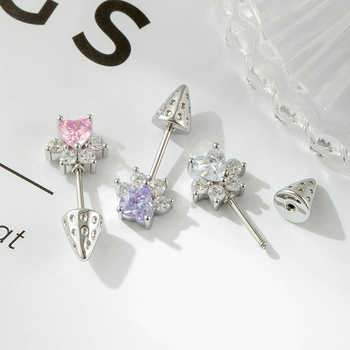 Hensen ausu kaula nagla — kaķa ķepas forma, koniskais dizains, metāls, elektroplatinga pārklājums