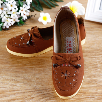 Γυναικείες υφασμάτινες παπούτσια με φιόγγo και floral κέντημα, slip-on για καθημερινή χρήση; επάνω μέρος: warp-knitted δέρμα; σόλα PVC; εσωτερικό: ύφασμα; στρογγυλός μύτης; επίπεδη φτέρνα