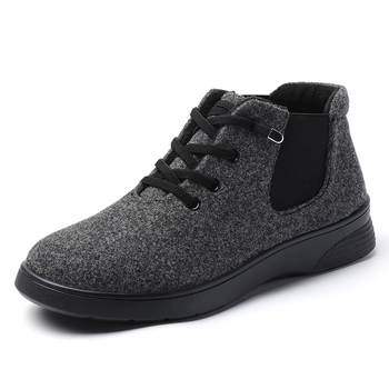 Ženske zimske slip-on čizme s flanelom, podstava od umjetnog kratkog pliša, PVC đon, elastična traka za zatvaranje, niski ravni potpetice 1–3 cm