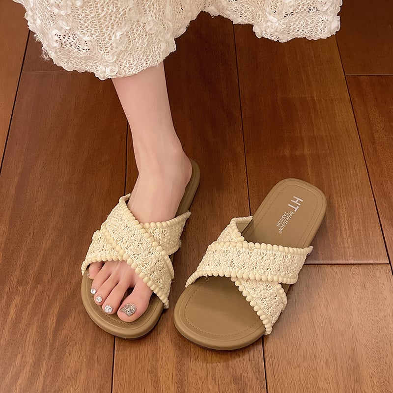 Női retro francia stílusú szandál PVC felsőrész, PVC belső rész és PVC talp, könnyű