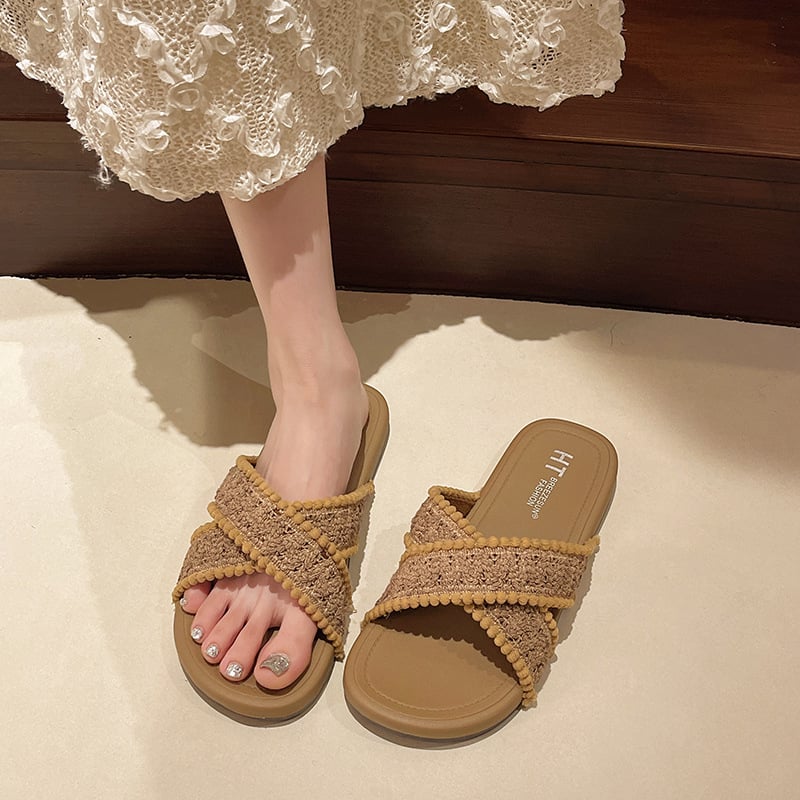 Női retro francia stílusú szandál PVC felsőrész, PVC belső rész és PVC talp, könnyű