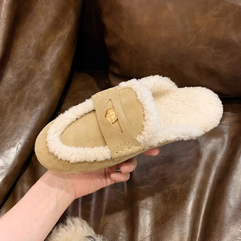 Cipele-slip-on s ovčjom vunom za vanjsku upotrebu, EVA potplat, jesen 2024