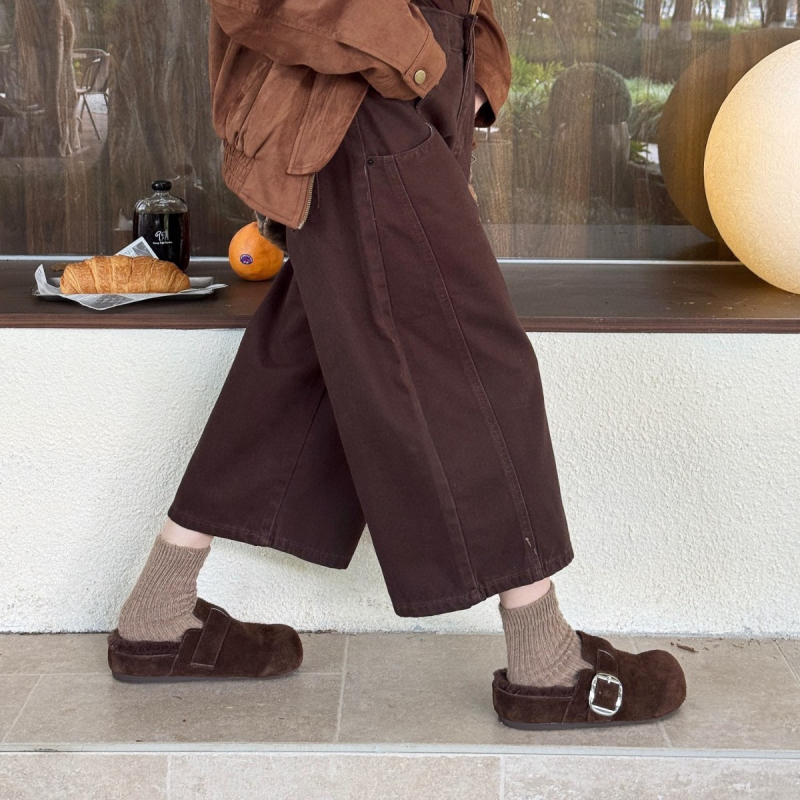 Birkenstock stil tople zatvorene papuče s debelim potplatom 3–5 cm, gornji materijal kravlji suede, unutarnja podstava od vune, protuklizna potplata
