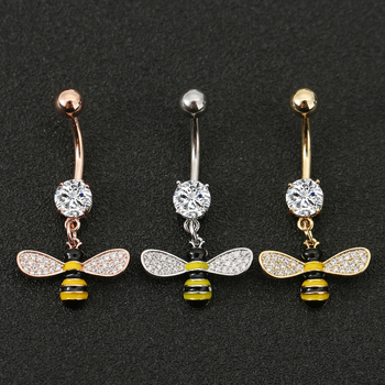 Bakreni pupčani prsten, unisex, dizajn životinja/zodijak, elektroplatiranje