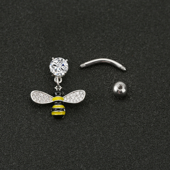 Bakreni pupčani prsten, unisex, dizajn životinja/zodijak, elektroplatiranje