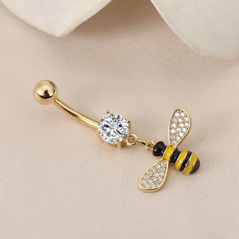 Bakreni pupčani prsten, unisex, dizajn životinja/zodijak, elektroplatiranje