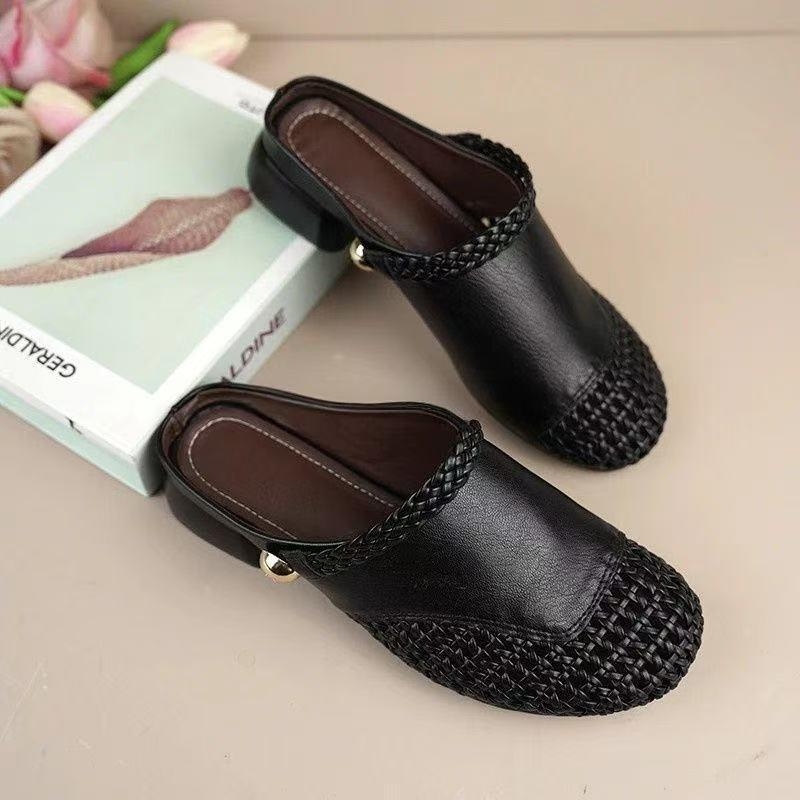 Ženske zatvorene papuče za plažu, plišasti gornji dio, gumena potplata, debljina potplata 0–3 cm, potplata injekcijski oblikovana, slip-on