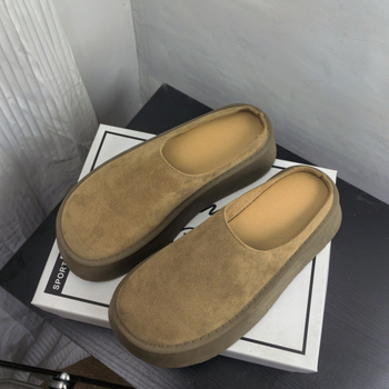 Дамски платформи сандали без гръб, PU горна част, TPU подметка, височина на платформата 3–5 см, ежедневна употреба