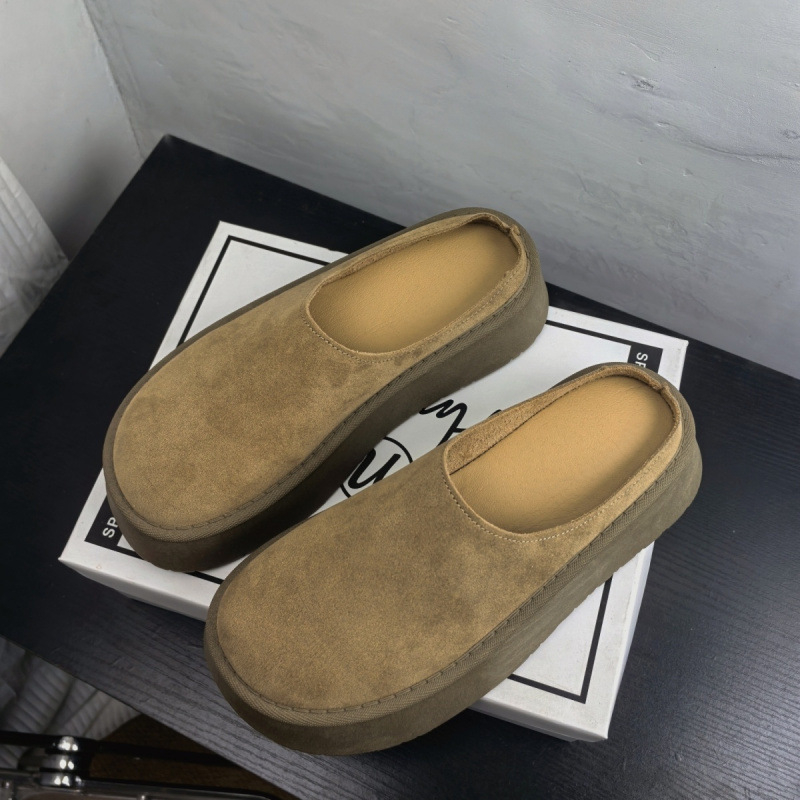 Дамски платформи сандали без гръб, PU горна част, TPU подметка, височина на платформата 3–5 см, ежедневна употреба