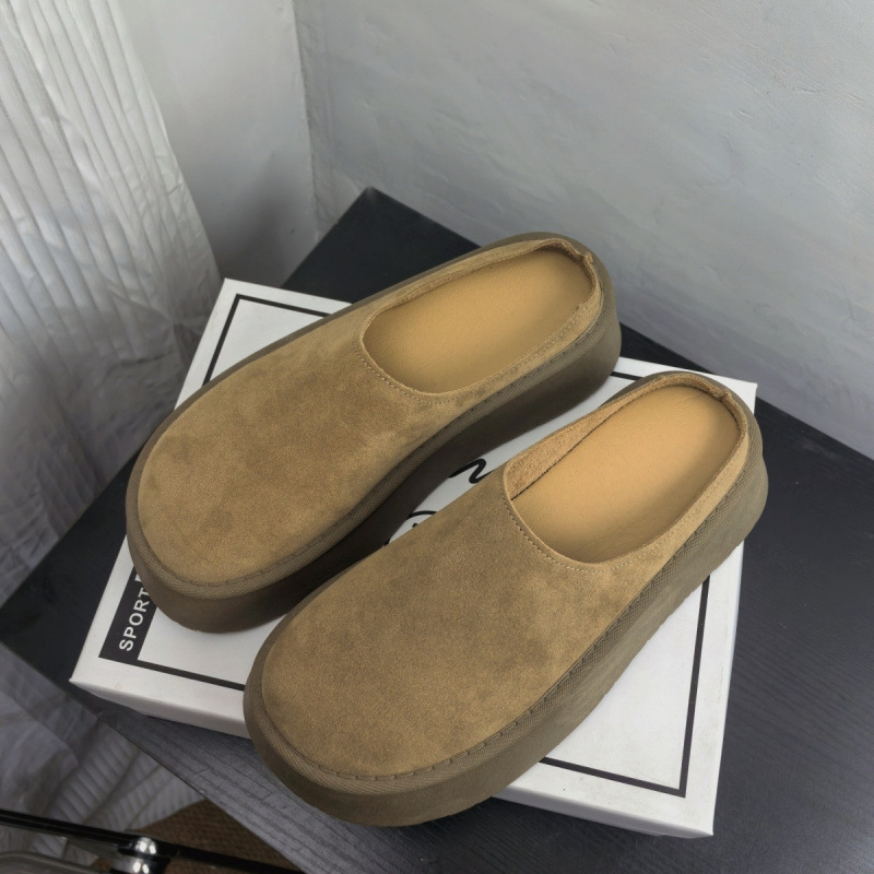 Дамски платформи сандали без гръб, PU горна част, TPU подметка, височина на платформата 3–5 см, ежедневна употреба