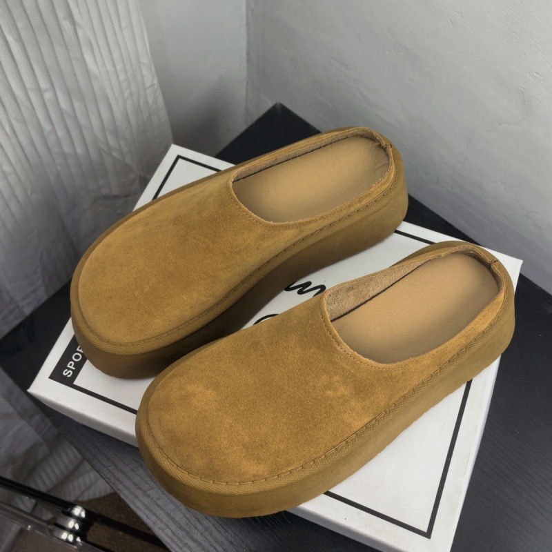 Дамски платформи сандали без гръб, PU горна част, TPU подметка, височина на платформата 3–5 см, ежедневна употреба