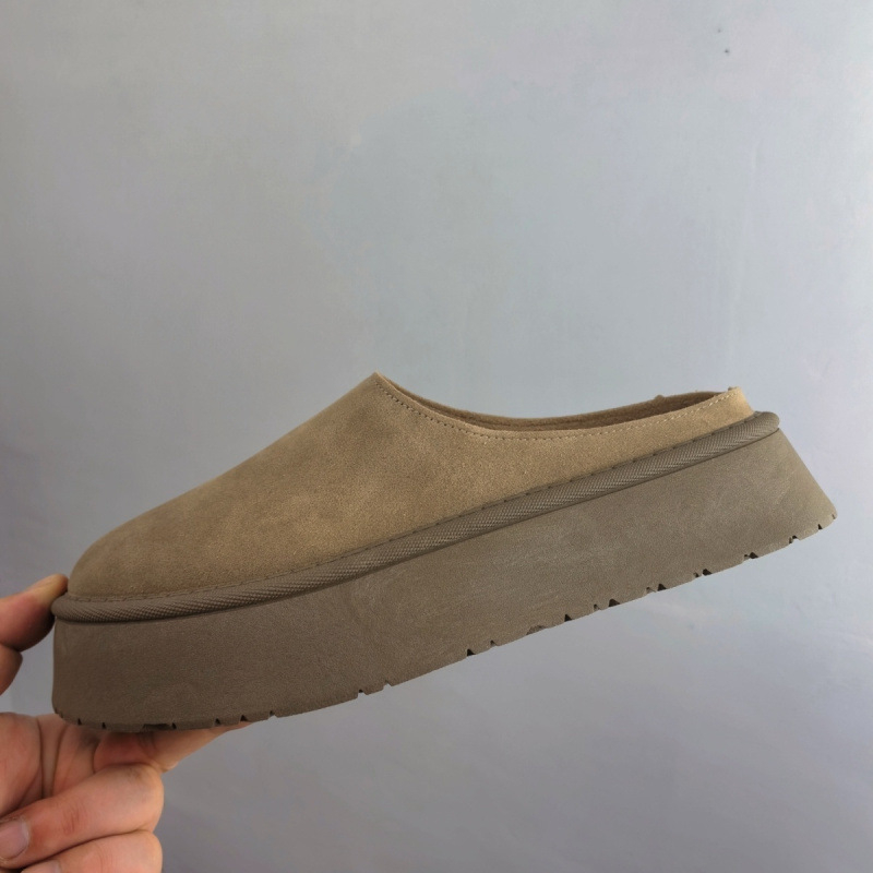 Дамски платформи сандали без гръб, PU горна част, TPU подметка, височина на платформата 3–5 см, ежедневна употреба