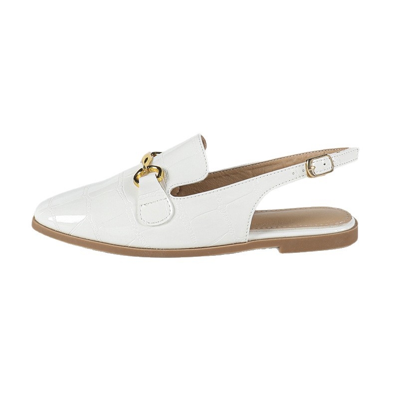 Ženske ravne sandale s kvadratnim nosem, PU gornji dio, TPU potplat, sportski stil