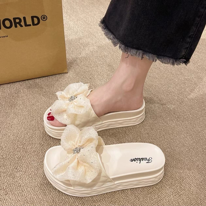 Sieviešu sandales ar vienu siksnu un platformu, PVC augšdaļa un PVC zole, apaļš purns, bez oderes, vasara 2024