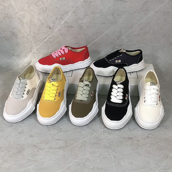 Unisex platnene tenisice s debelom gumene sole, niski vrh, vezivanje s prednje strane, ležerni stil, za jesen