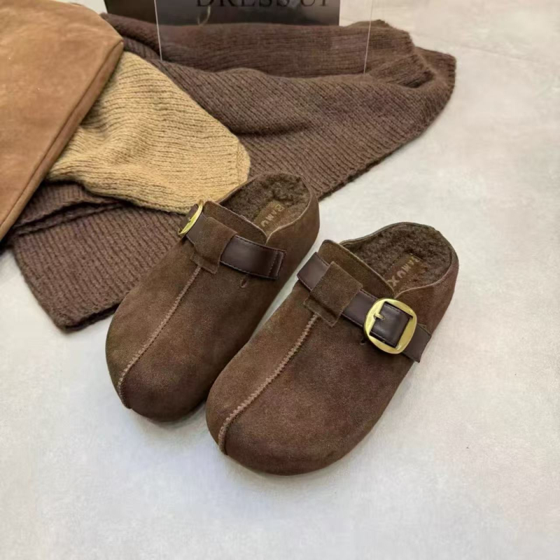 Ženske Bocken cipele: okrugli nos, koža visoke kvalitete, pliš podstava, slip-on, nizak obuvni artikal