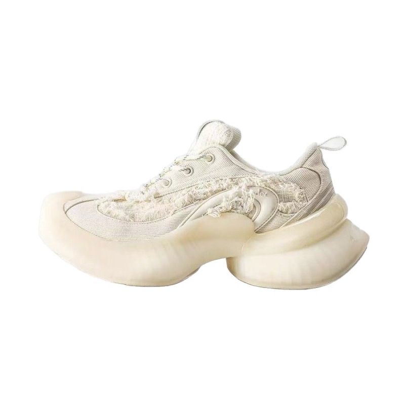 Unisex mokasine s gornjim dijelom od split kože, gumeni potplat, srednji potpetica 3–5 cm, vezanje sprijeda, casual stil