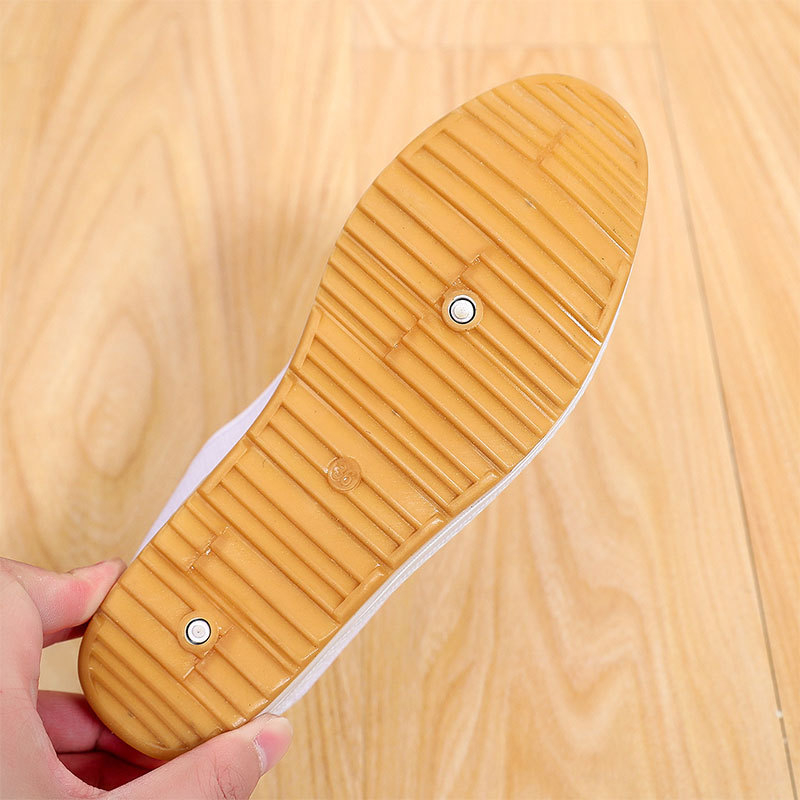 Ženske nurse shoes s debelim potplatom za povećanje visine, gornji dio od pamukastog platna, klinasti pet 3–5 cm, okrugli vrh, tekstilna uložak, uredska obuća