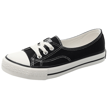Ženske tenisice od platna, prozračne, vulkanizirana gumena potplata, niski gornji dio, vezanje sprijeda, casual stil