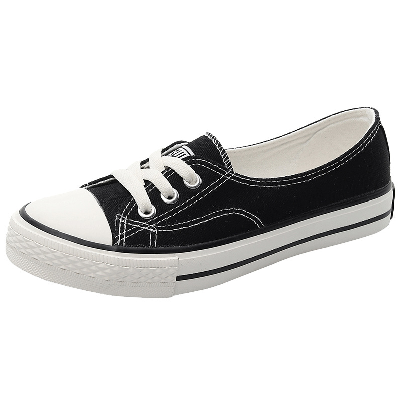 Ženske tenisice od platna, prozračne, vulkanizirana gumena potplata, niski gornji dio, vezanje sprijeda, casual stil