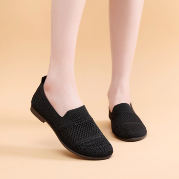 Ženske slip-on tenisice s mrežastim gornjim dijelom i gumom na potplati — prozračne, lagane, protuklizne
