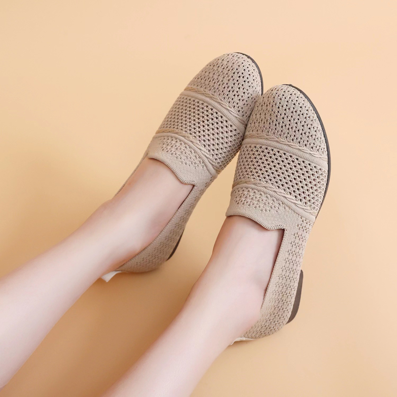 Ženske slip-on tenisice s mrežastim gornjim dijelom i gumom na potplati — prozračne, lagane, protuklizne