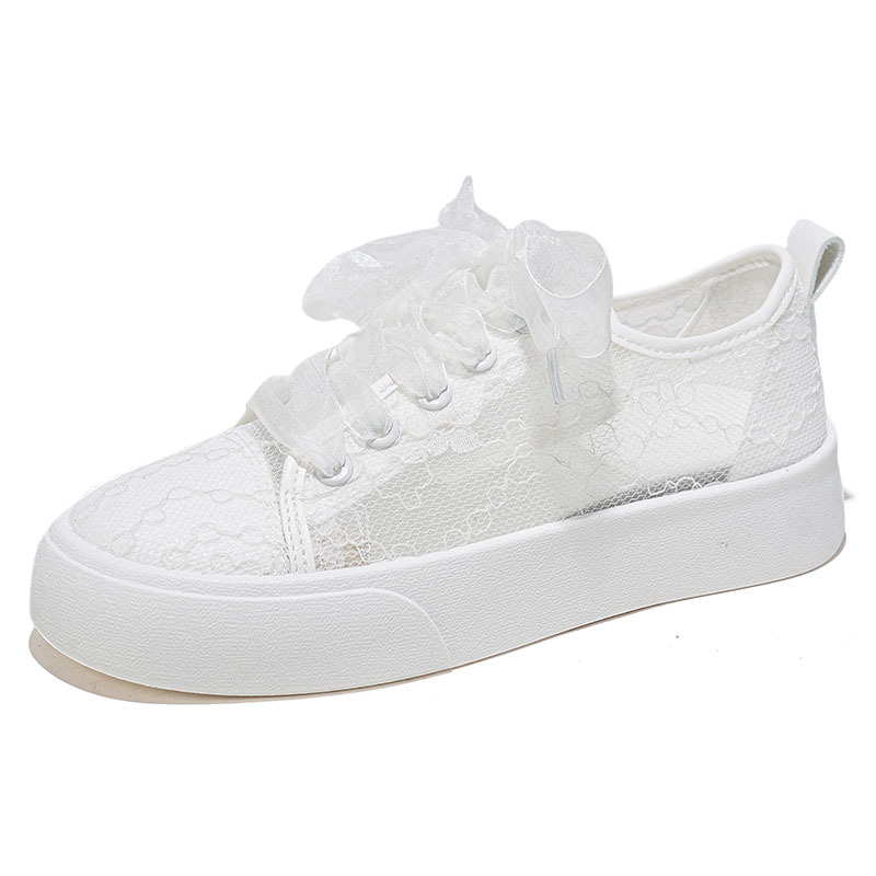 Moterys tinkliniai sportbačiai su nėrinių viršumi, įpurškto formos plastikinė padas, kvėpuojantys, žemas viršus, raišteliai