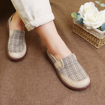 Ljetne slip-on tenisice ribarskog stila - prozračni gornji dio od pamuka, EVA đon; lagane, mrežasti uzorak; podstava od pamuka; ležerni stil.