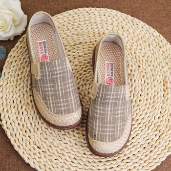 Ljetne slip-on tenisice ribarskog stila - prozračni gornji dio od pamuka, EVA đon; lagane, mrežasti uzorak; podstava od pamuka; ležerni stil.