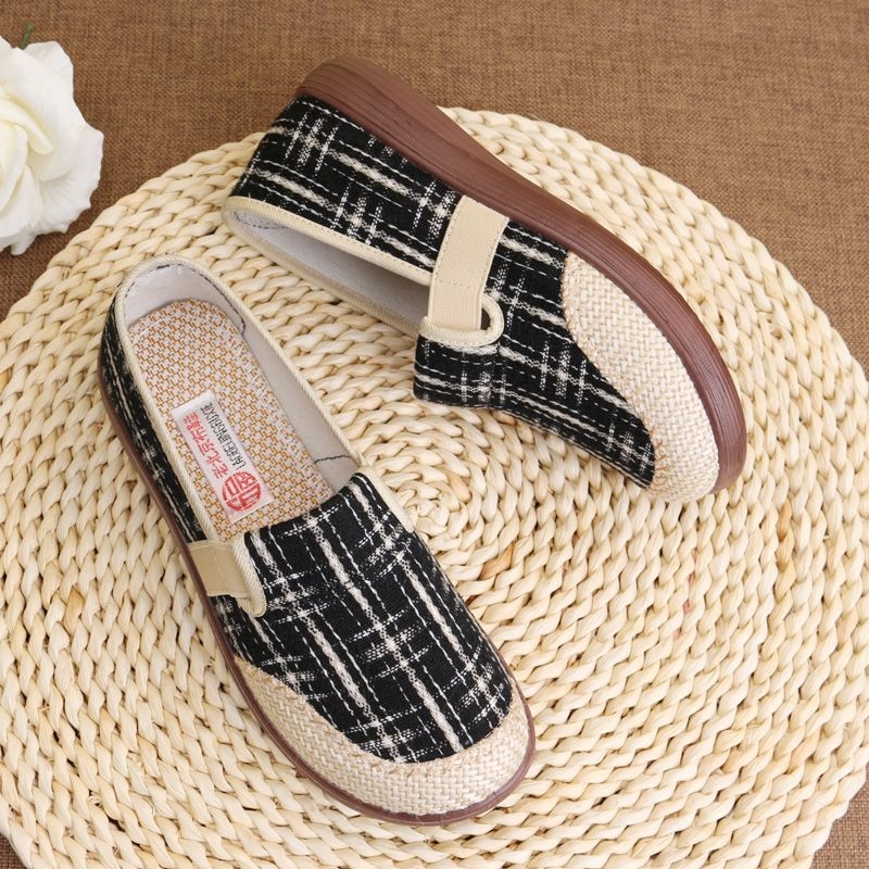 Ljetne slip-on tenisice ribarskog stila - prozračni gornji dio od pamuka, EVA đon; lagane, mrežasti uzorak; podstava od pamuka; ležerni stil.